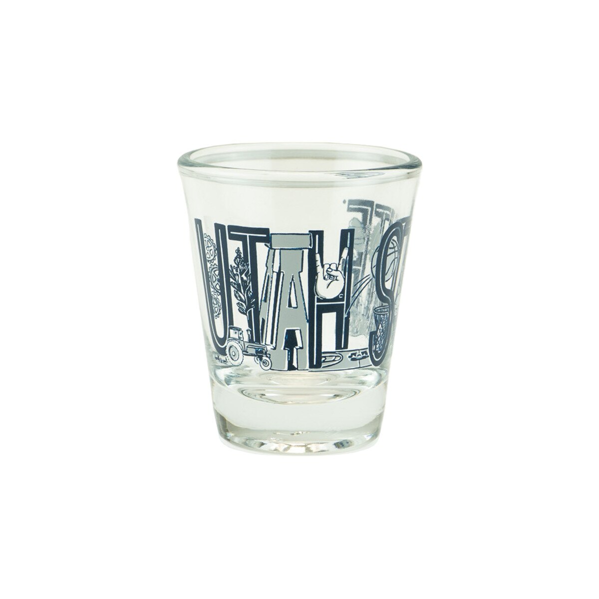 Utah State Doodle Shot Glass